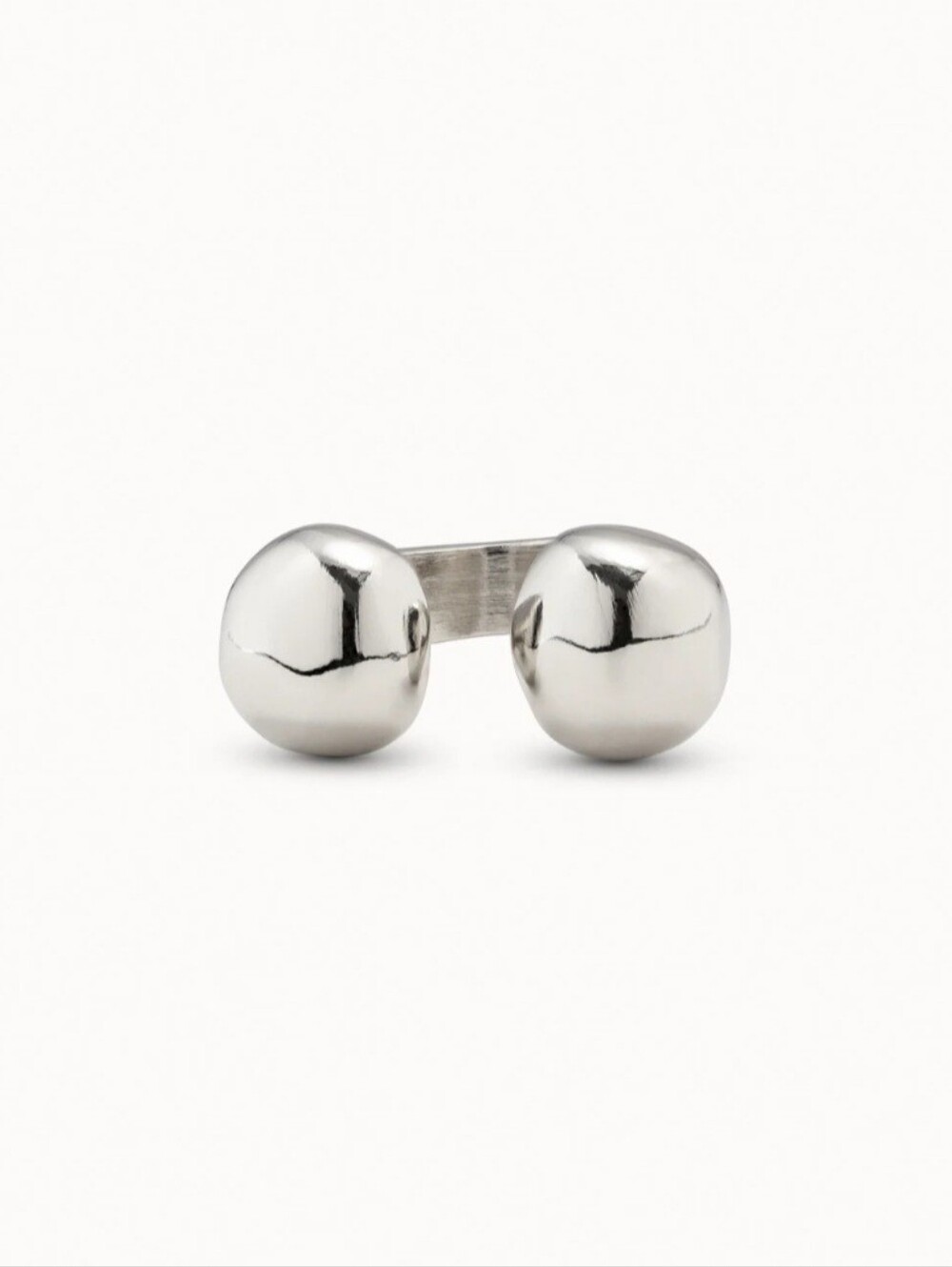 Uno De 50 Open Ring With Two Beads - Picture 3 of 5